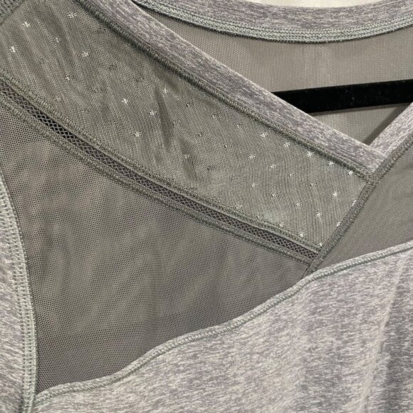 Lululemon Just Breathe Gray Long Sleeve Top Appx Size 8 - Picture 2 of 8